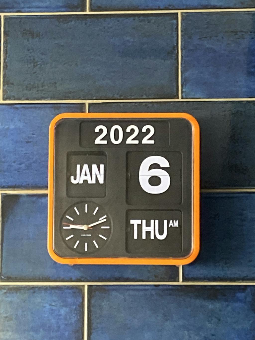 Karlsson Mini Flip 24.5cm Square Retro Wall Clock — Aspen Of Hereford Ltd