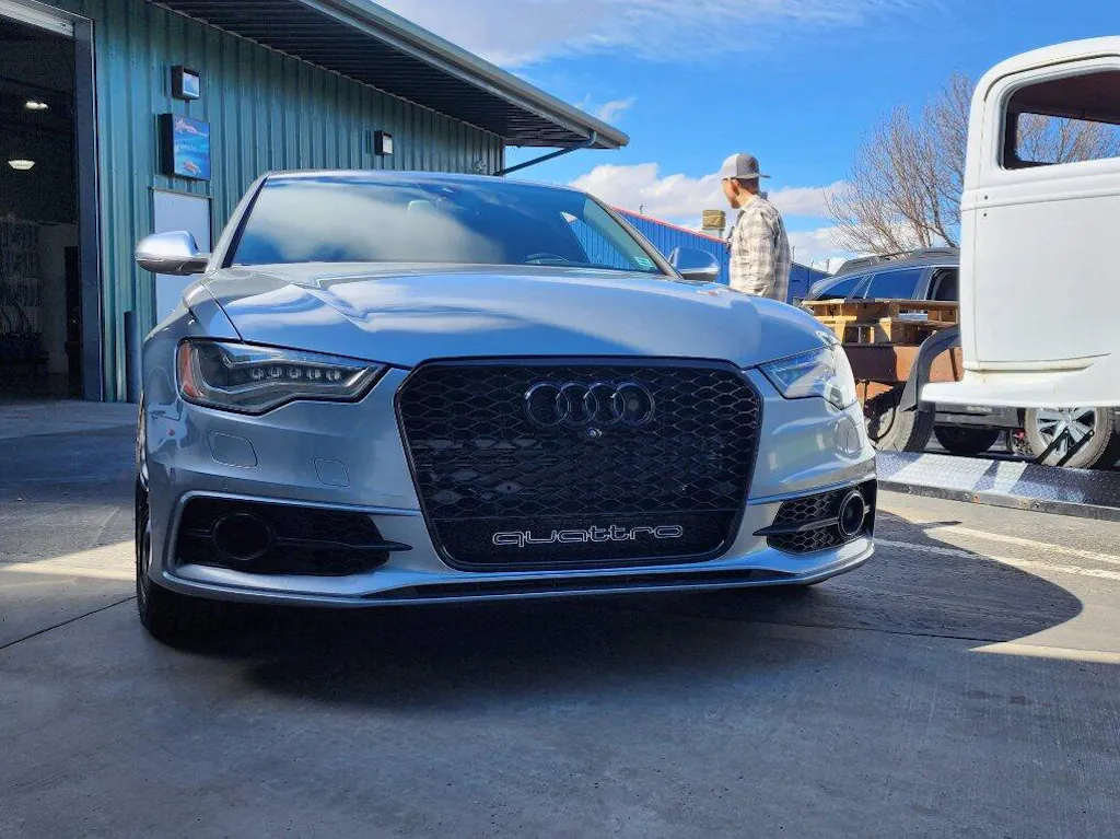 2012-2015 Audi A6 A6 Sline S6 C7 Black Front Bumper Grill Quattro RS6 Style Honeycomb Grill