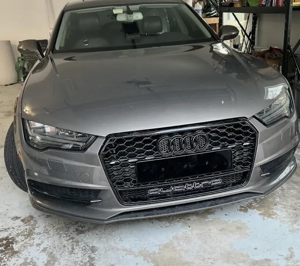 2012-2016 Audi A4 S4 B8 5 Quattro To RS4 Style Front Bumper Grill Replacement