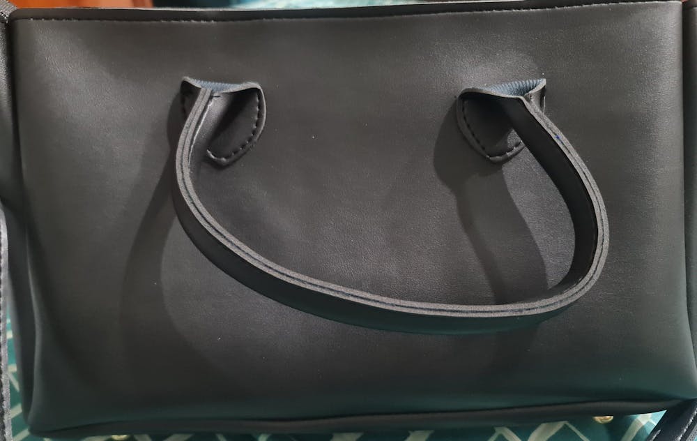 Cot Bag (Black & beige)