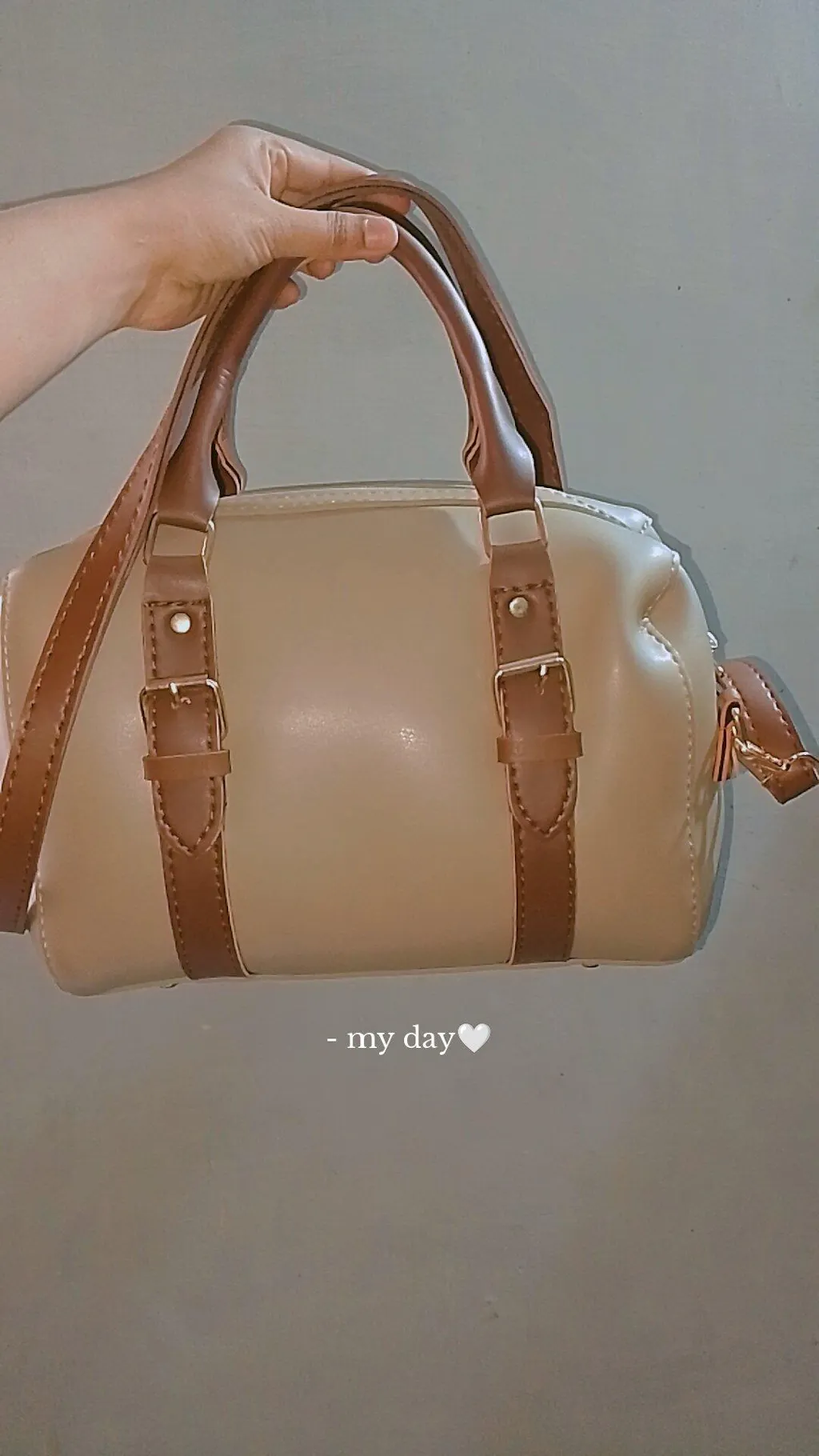 Fly bag beige & brown