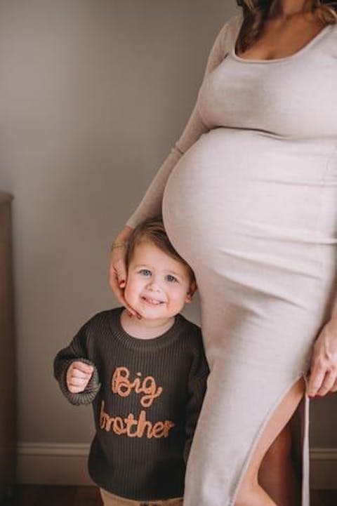 'Big Brother' Embroidered Knit Sweater