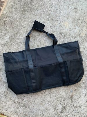 Beach Bag Tote Large Shoulder Bag Mesh Handbag with 8 External Pockets
