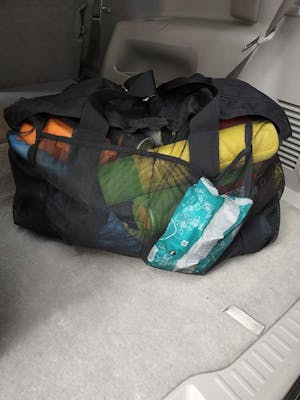 Beach Bag Tote Large Shoulder Bag Mesh Handbag with 8 External Pockets