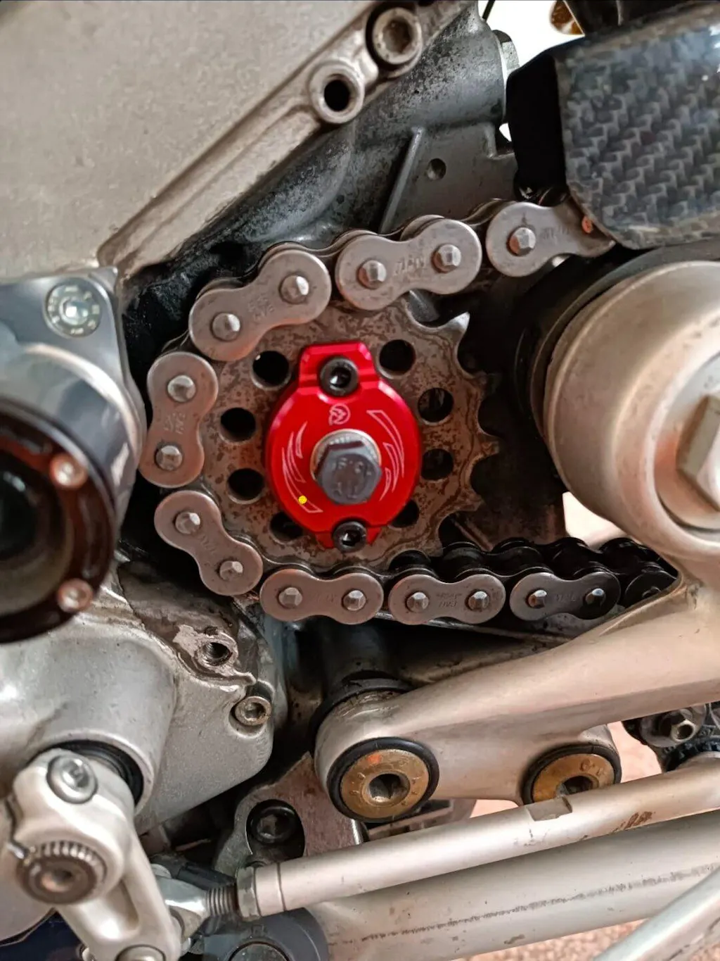 Front sprocket retainer for Ducati sprocket wheel repair kit 82610111A