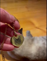 Collar con dije de corazón