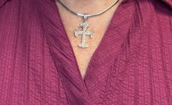 Fleury Cross (Large) - Sterling Silver - Flared Orthodox Cross