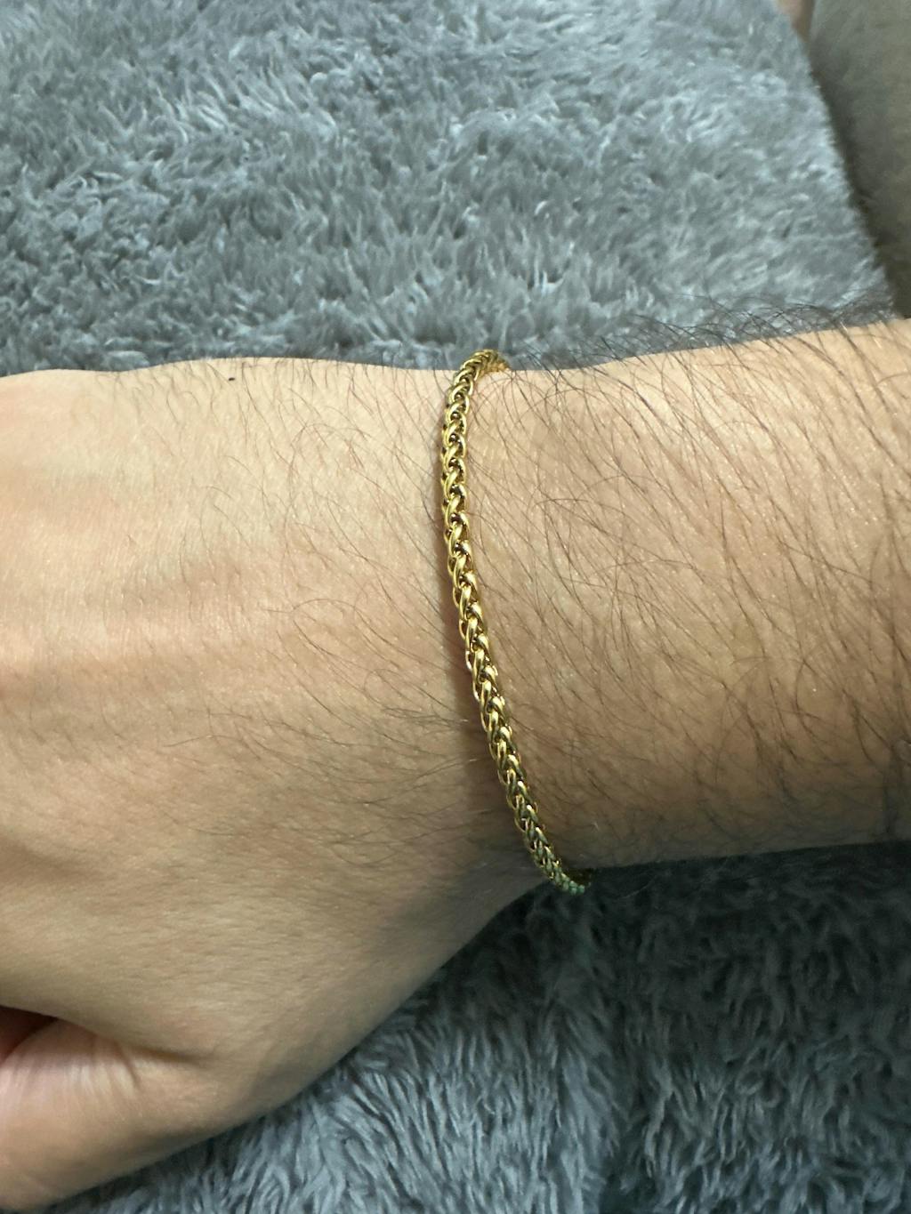 BRAZALETE ESPIGA - GOLD 3MM