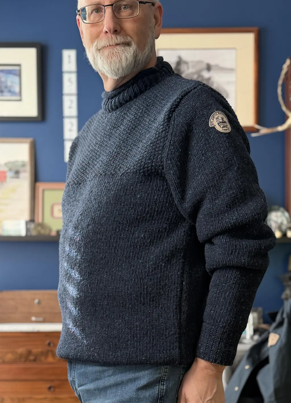 Maine Lobstermen's Sweater - Special 30th Anniv. Edition Navy, Only 87 units Avail.