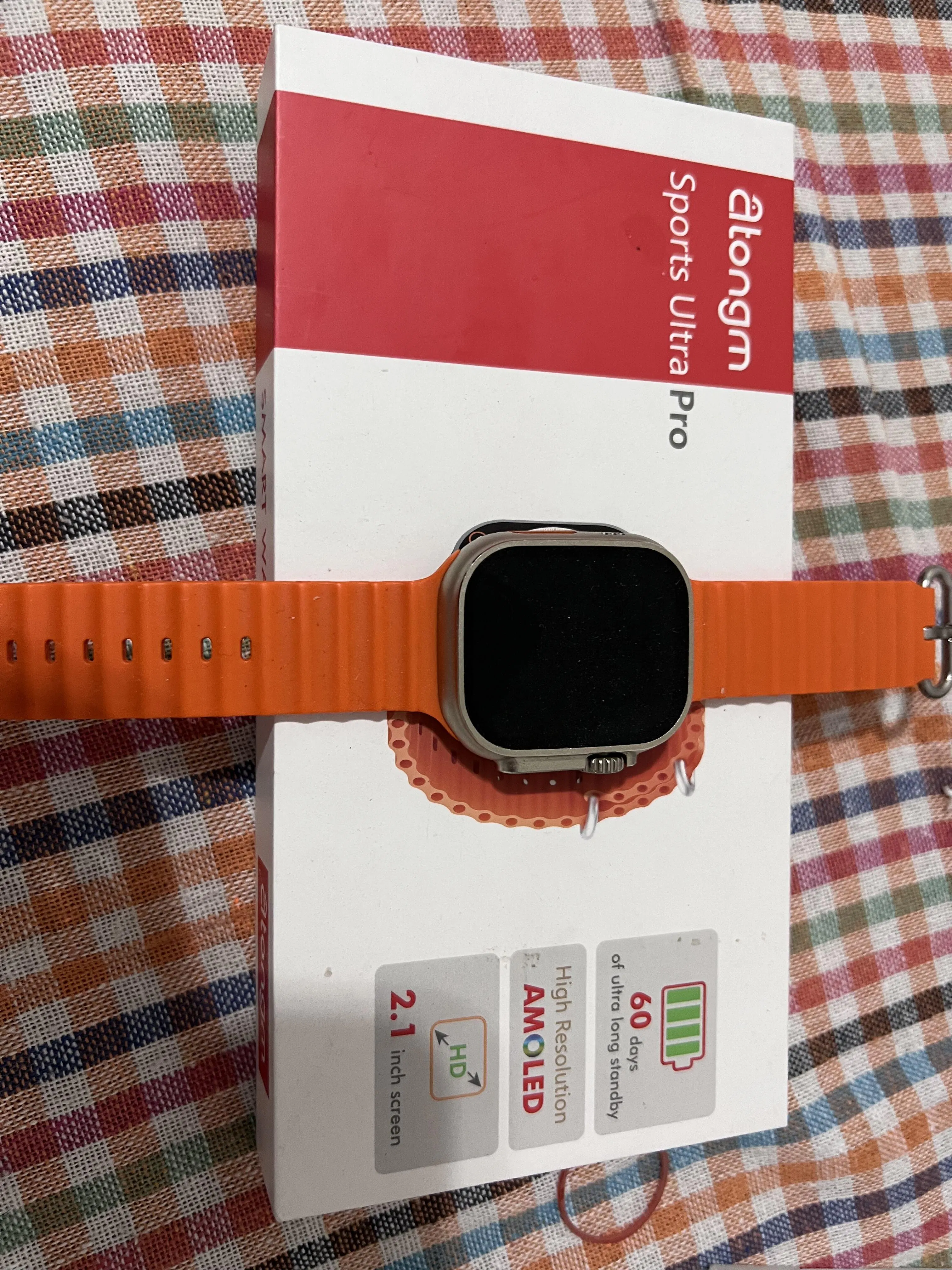 atongm Sports Watch Ultra Pro 30 Gün sürekli çalışabilen 2.1 Inch 49MM ...