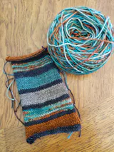 Rusty Hull Hand Dyed Yarn - 60% SuperWash Merino, 20% Silk, 20% Yak Sock Skein