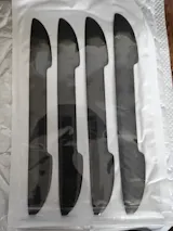 4/8PCS Car Door Protective Stickers – Carbon Fiber Look Anti-Collision Strips