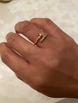 18K Gold Nail Ring