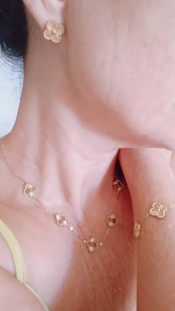 Conjunto Van Cleef Banhado em Ouro 18k
