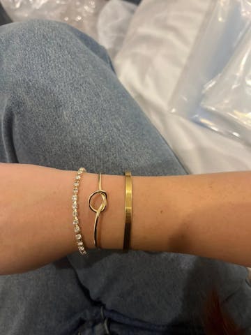 Kit Braceletes Chic Banhado em Ouro 18k