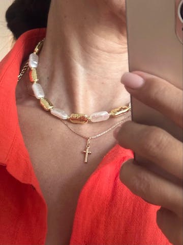 Colar Choker Pérola Fabi
