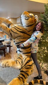 Lifesize Plush Bengal Tiger – Aurora Plasma Design