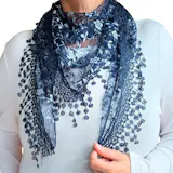 Glitter Triangle Scarf – Lightweight & Sparkly