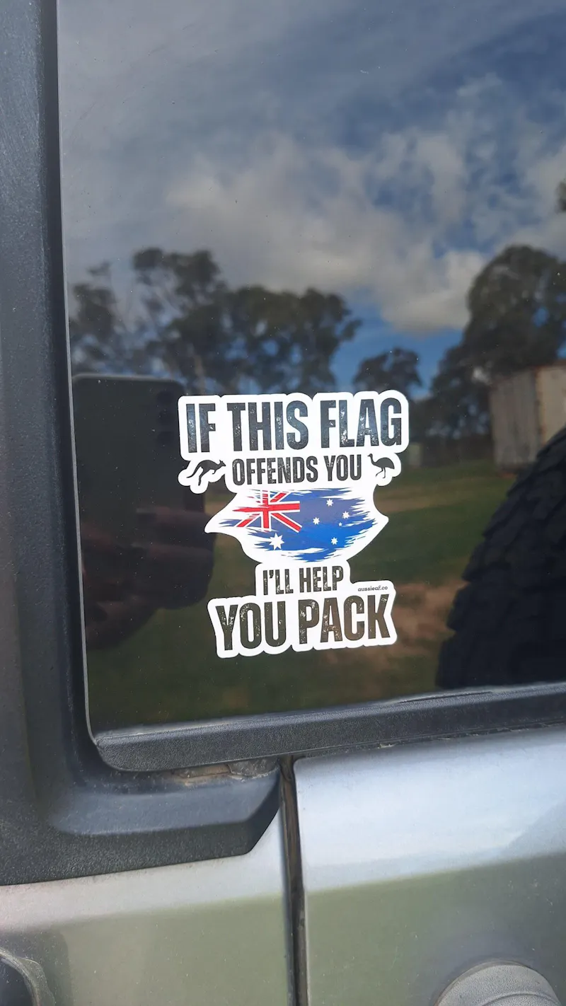 Customer photo - If This Flag Offends You sticker on car