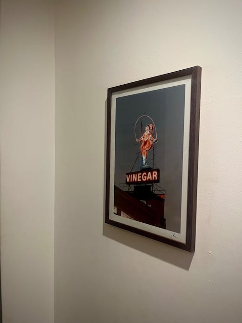 The Skipping Girl (Vinegar Sign) - Melbourne Wall Art Print