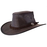 Barmah Hats Foldaway Extra Wide Brim Cattle Suede Cooler Leather Hat - Item  2019