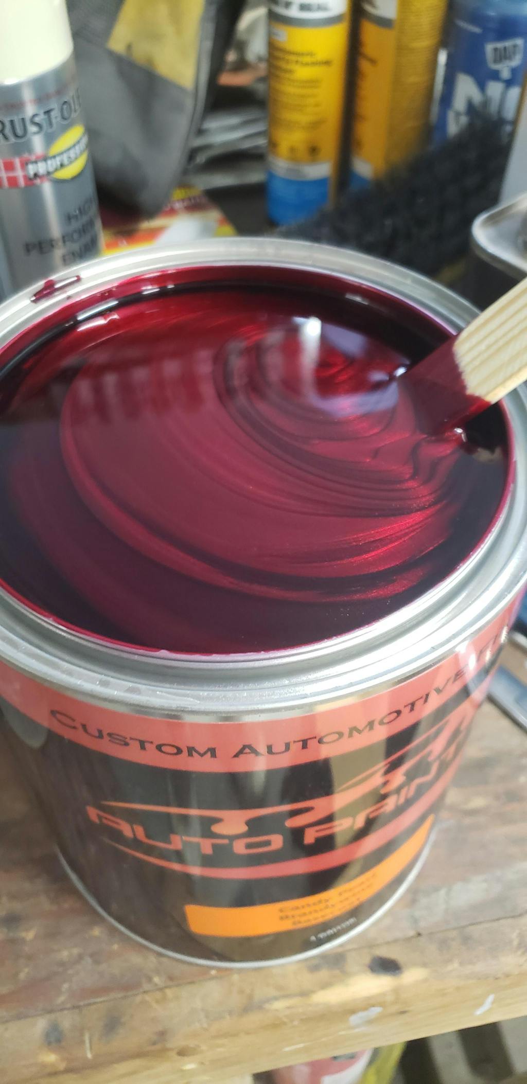 Candy Pearl Brandywine over Black Base Complete Gallon Kit Auto Paint HQ