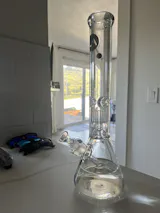 LA Pipes "King Bong" Ultra Heavy 9mm Shower-Head Beaker Bong