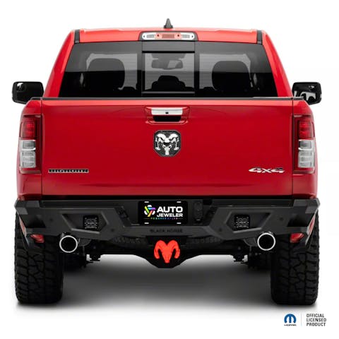 LED Lighted Dodge Ram Hitch Cover – Black | MOPAR Official Licensed  LED Receiver Cover