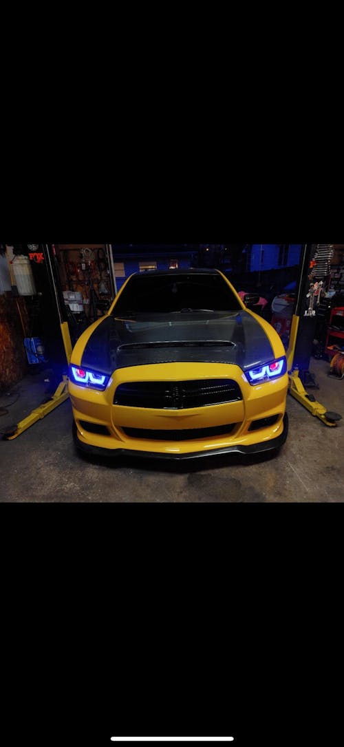 2011-2014 Dodge Charger RGBW Flow Series LED Halo DRL Spec-D Headlights