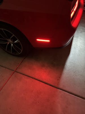 For 15-22 Dodge Challenger Front & Rear Bumper LED Side Marker Light, Smoke Len