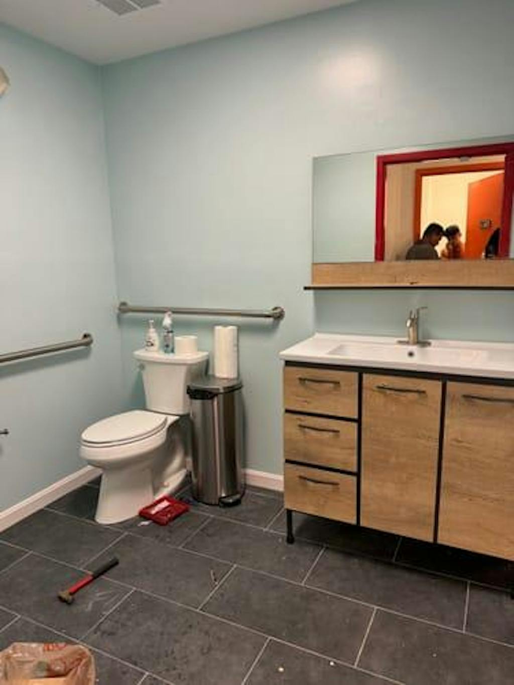 40 Inch Dark Oak Desert Single Sink Free Standing Bathroom Vanity with Countertop