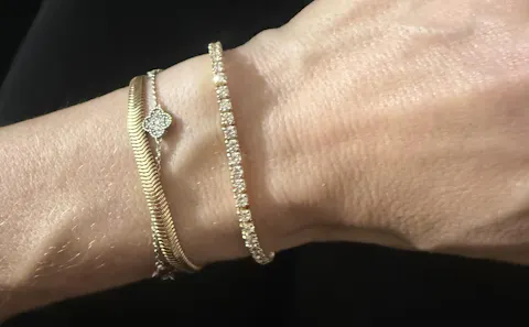 Classic 4 Prong Lab Grown Diamond Tennis Bracelet