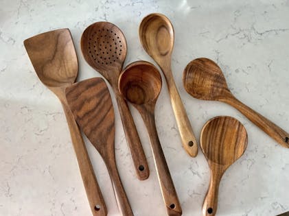 Wooden Kitchen Utensils Set - Wood Cooking Spoons - Wooden Utensils -  Avocrafts