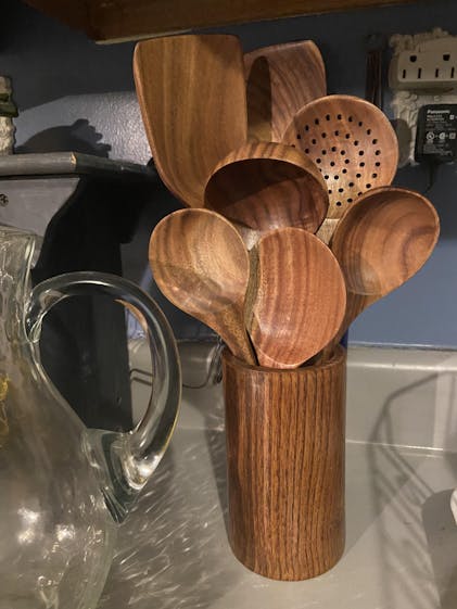 Wooden Kitchen Utensils Set - Wood Cooking Spoons - Wooden Utensils -  Avocrafts