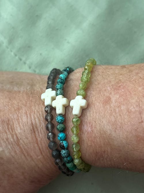 GEMSTONE CROSS BRACELET