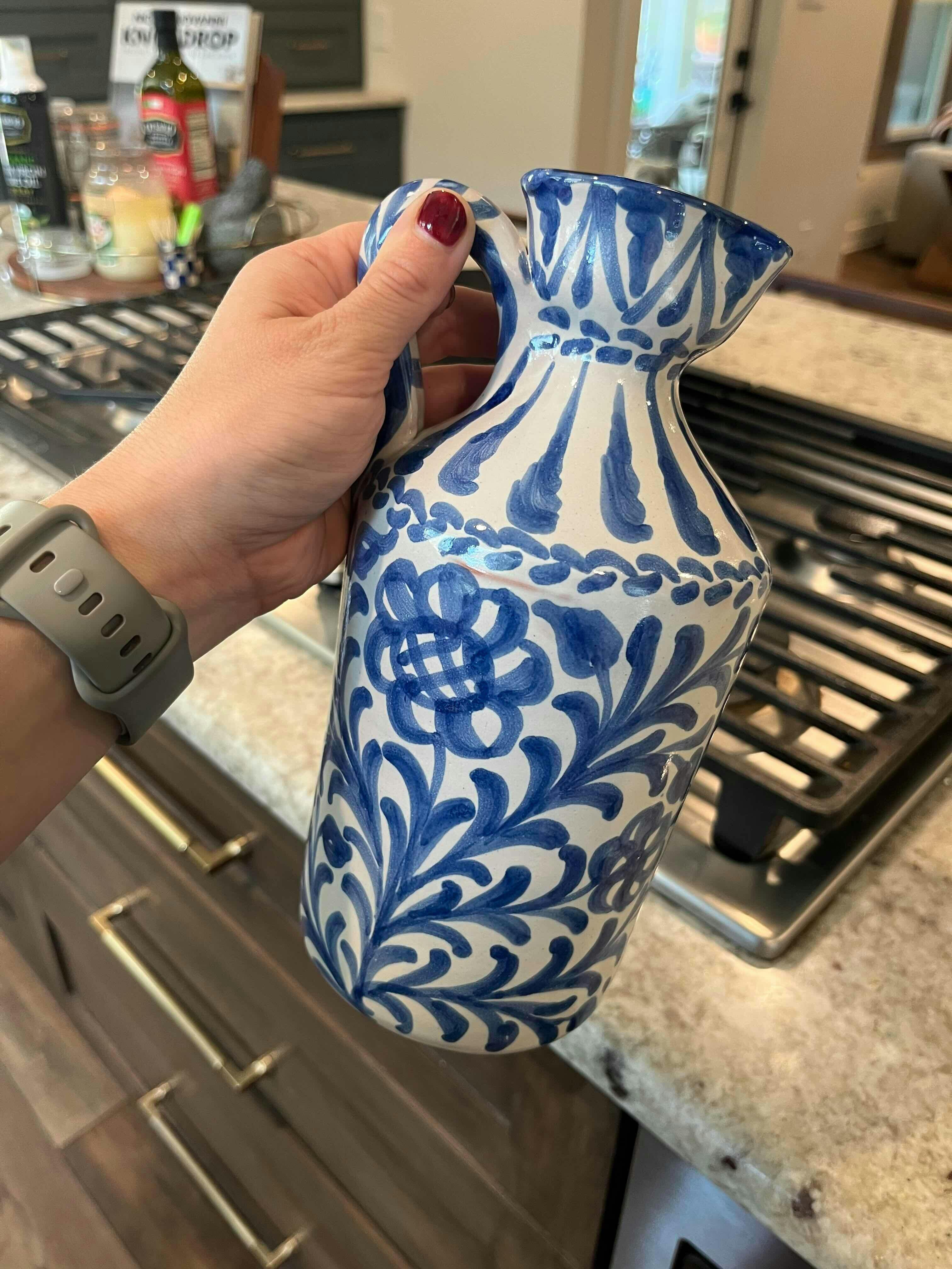 Andalusian Olive Oil Jug | Shop Fajalauza Ceramics on Aware House