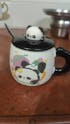 Panda Petals Ceramic Mug (With Spoon and Lid)