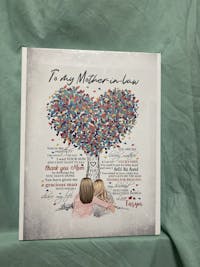 Personalized Poster & Canvas | To my Mother in law | you are the mother , you are the mother i received the day HT01