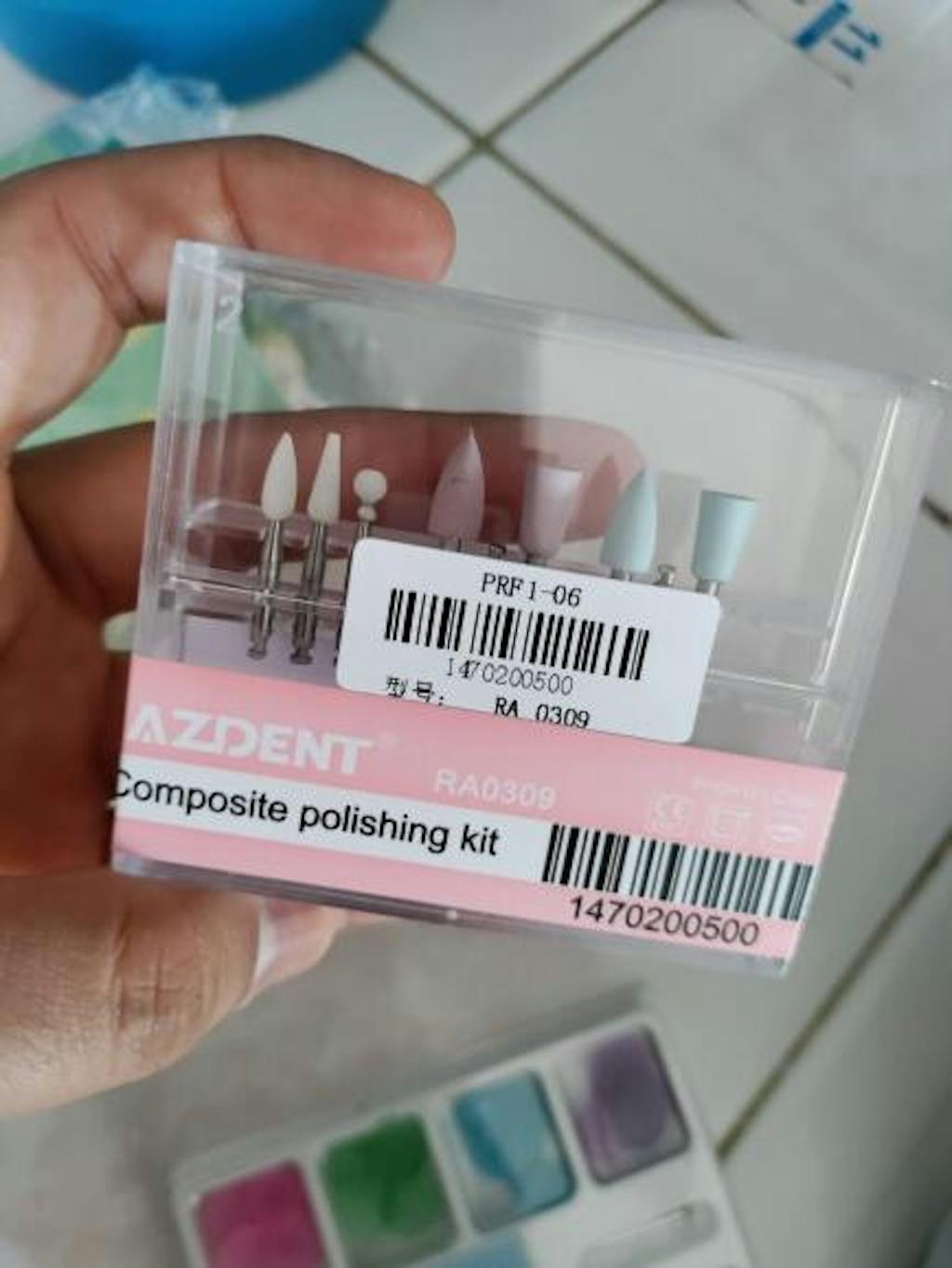 AZDENT Dental Composite Polishing Kit RA 0309 9pcs/Kit