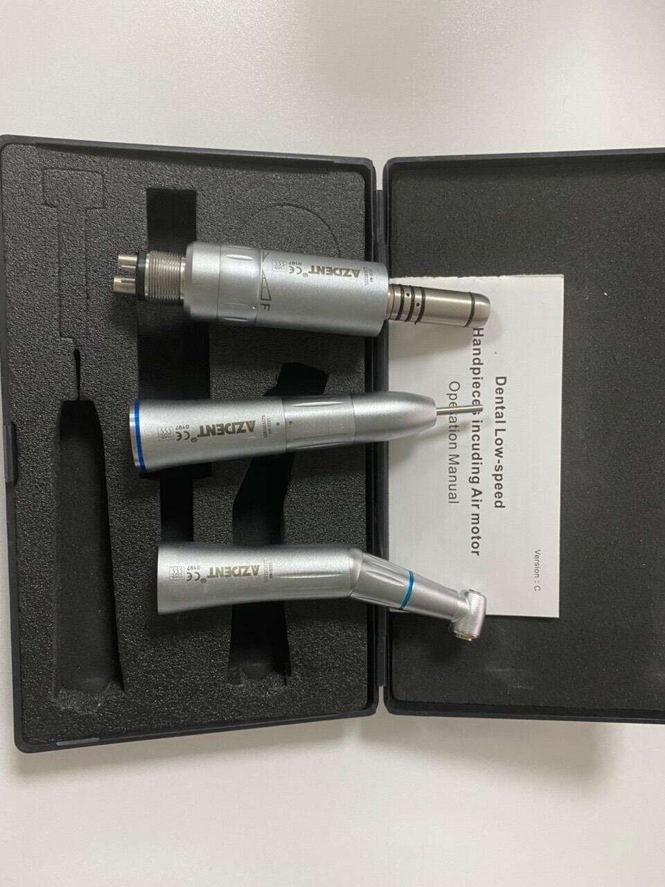 AZDENT 1:1 Low Speed Handpiece & Air Motor Set With Internal Water Spr