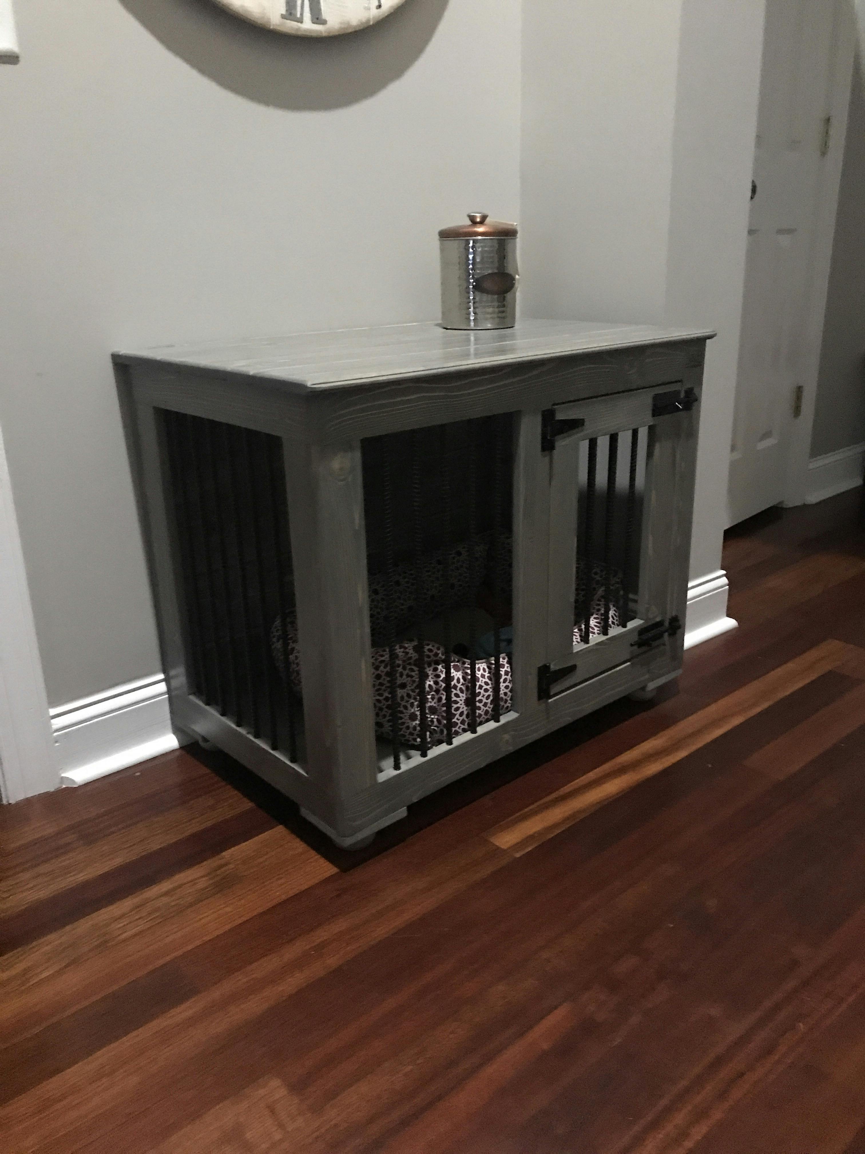 Furniture Style Dog Crate | Custom Indoor Kennel | B&B