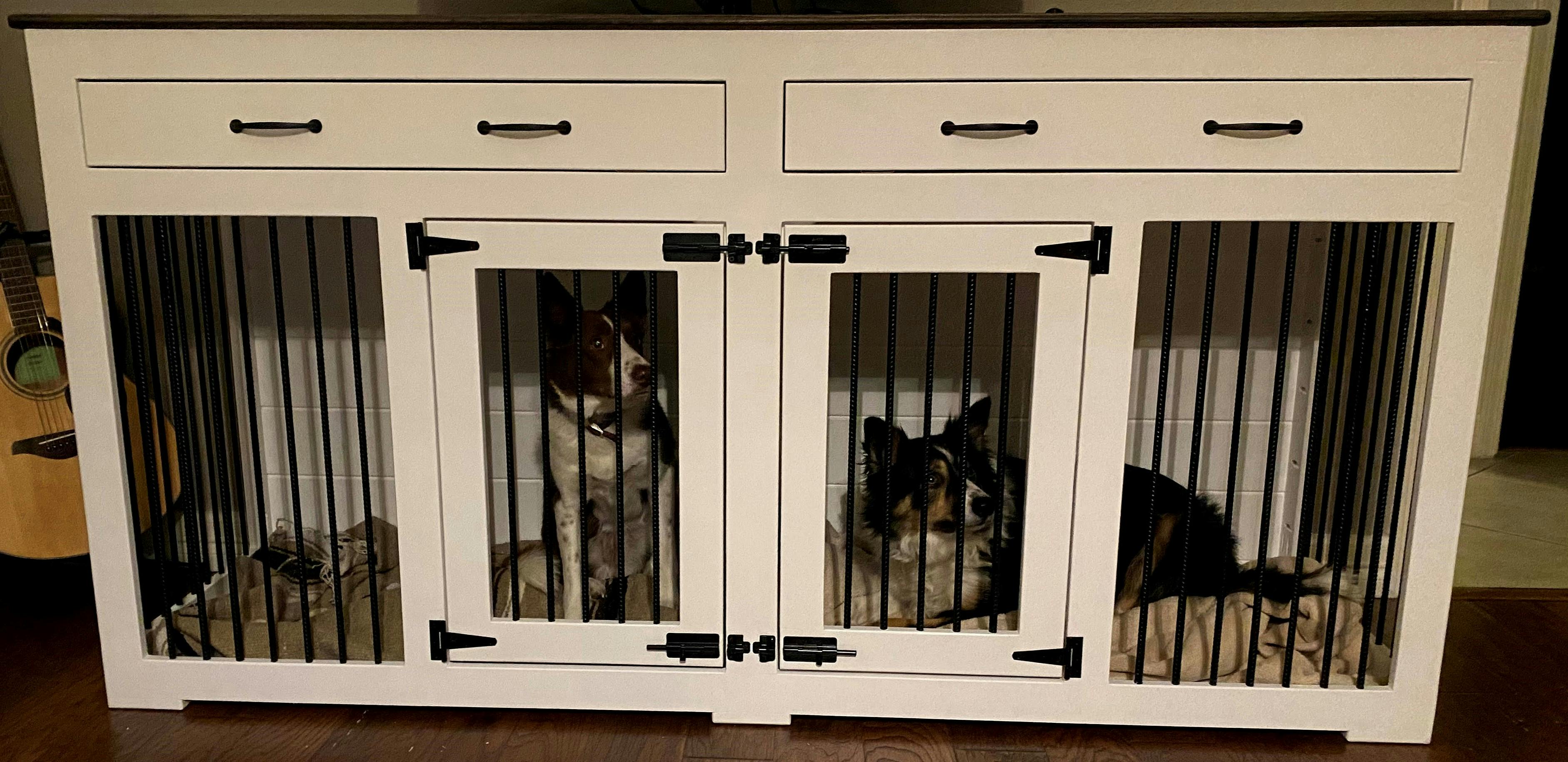 Double Dog Kennel Furniture | Large Dog Breeds | B&B