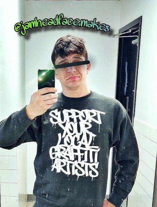 Support Your Local Graffiti Artists Sweatshirt | Dark Gray