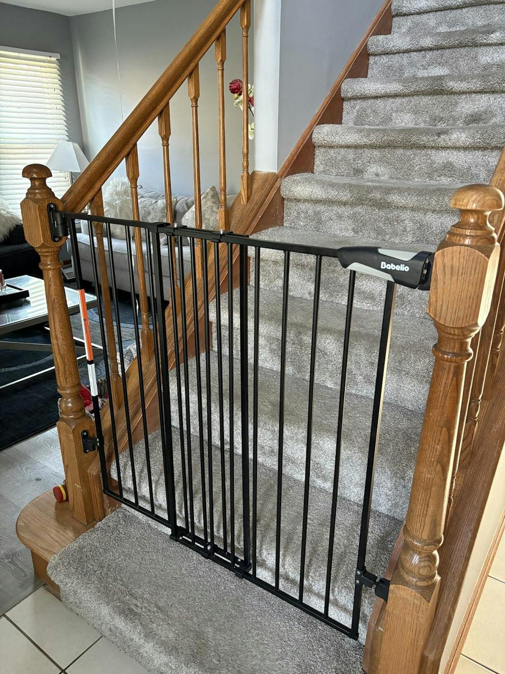 Boundless B17 | No-Trip Hardware Mounted Baby Gates for Stairs