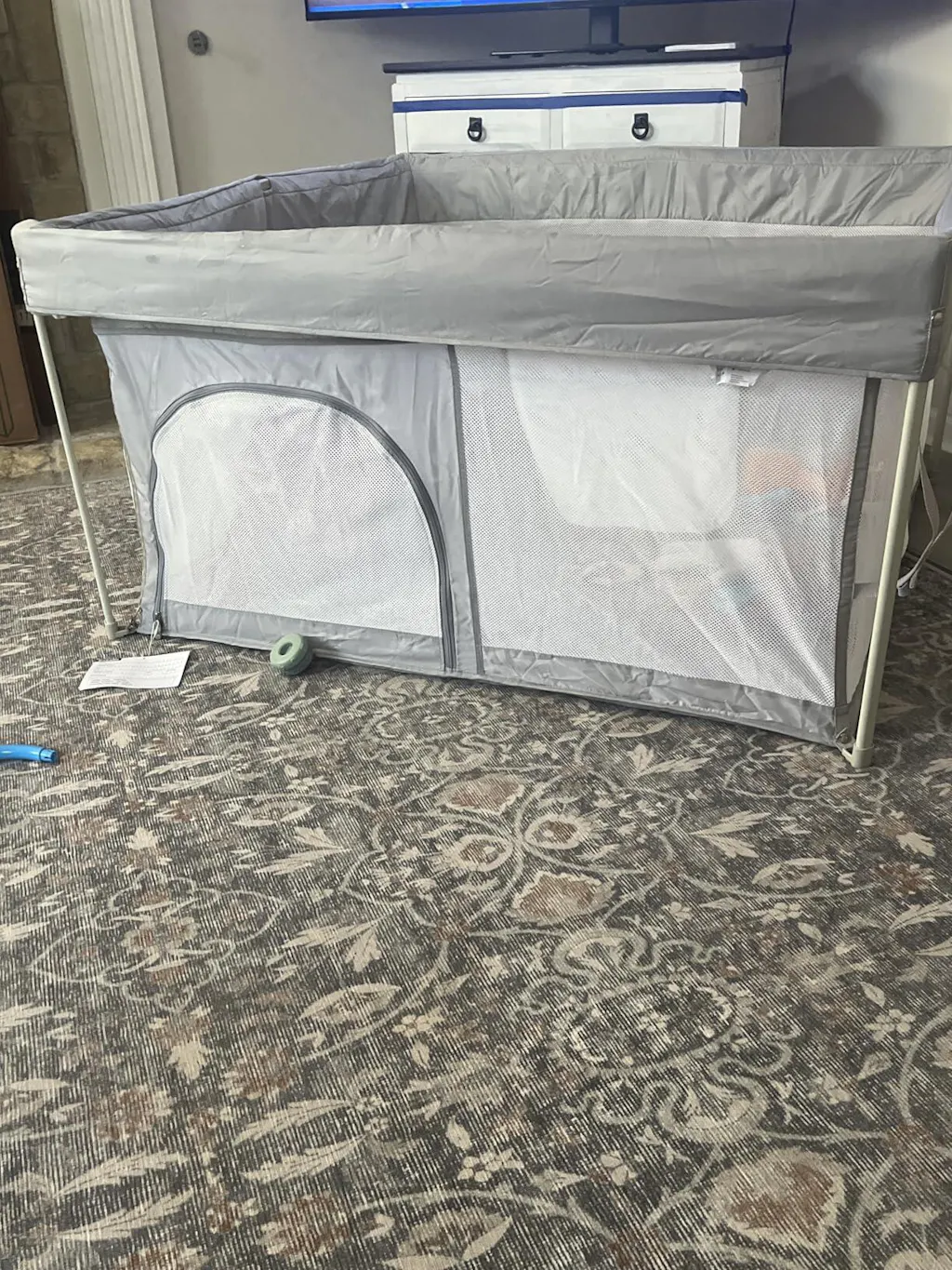 Babelio Baby Playpen | Hassle-Free 2-Step Folding, Safe and Sturdy for Indoor & Outdoor Use