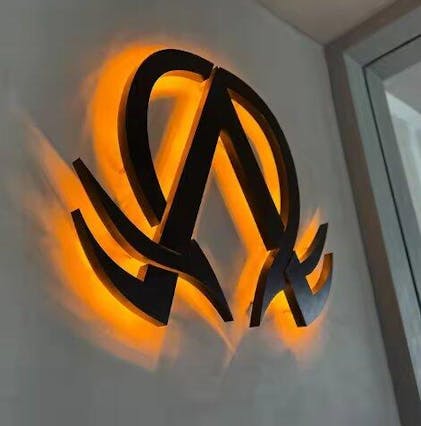 Backlit Wood Grain Stainless Steel LED Letters – ZX SIGN