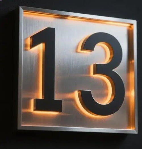 Modern Illuminated House Numbers Light Up House Number Signs Outdoor Lit House Numbers Led Address Solar Backlit House Numbers