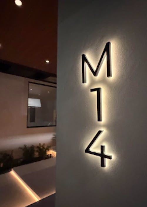 Lighted House Number Sign - Customizable LED Address Plaque for Home, Perfect for Night Visibility & Curb Appeal