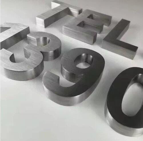 Waterproof 3D Custom Metal Signs Shop front Sign 3D Metal Logo Custom Sign for Wall Raised 3D Letters Stainless Steel Metal Letters