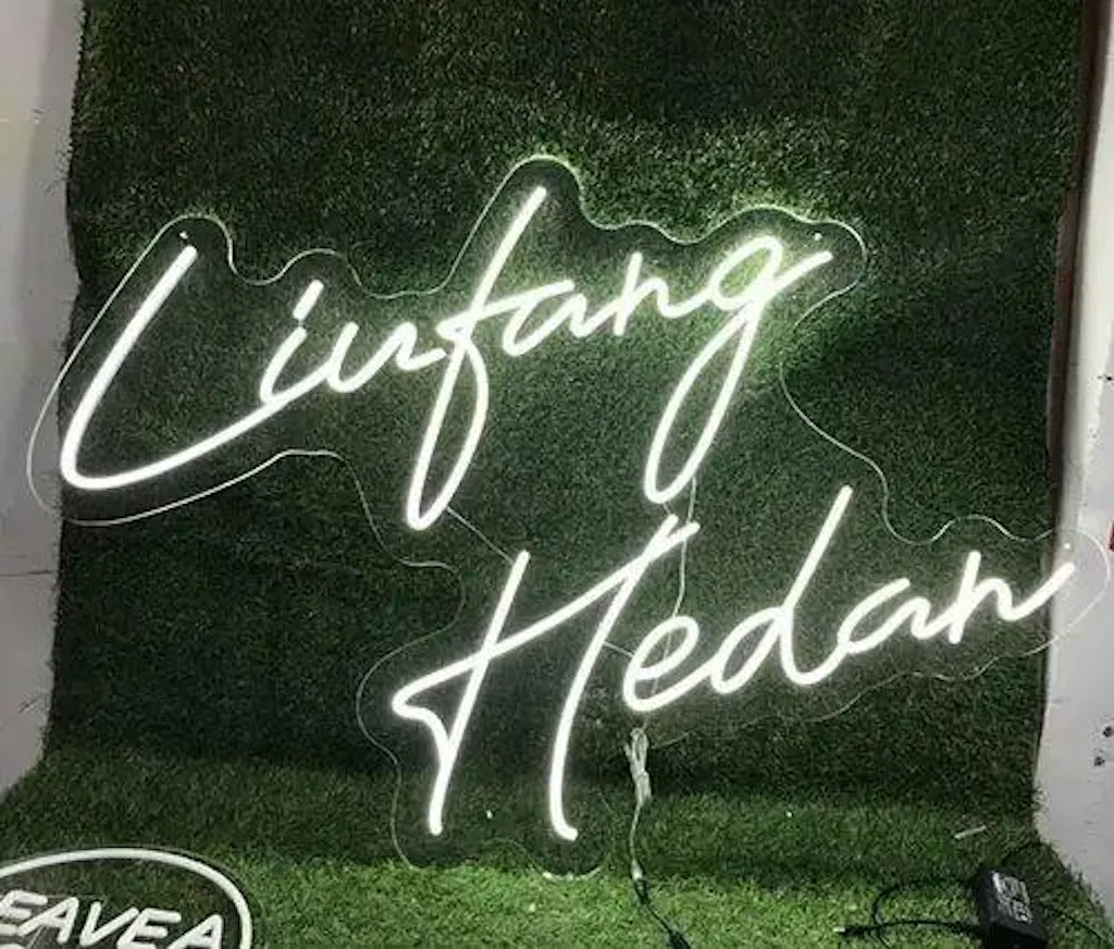 Personalized LED Neon Light Signs Company Celebration Beauty Bar Let's Party Open Decor Led Neon